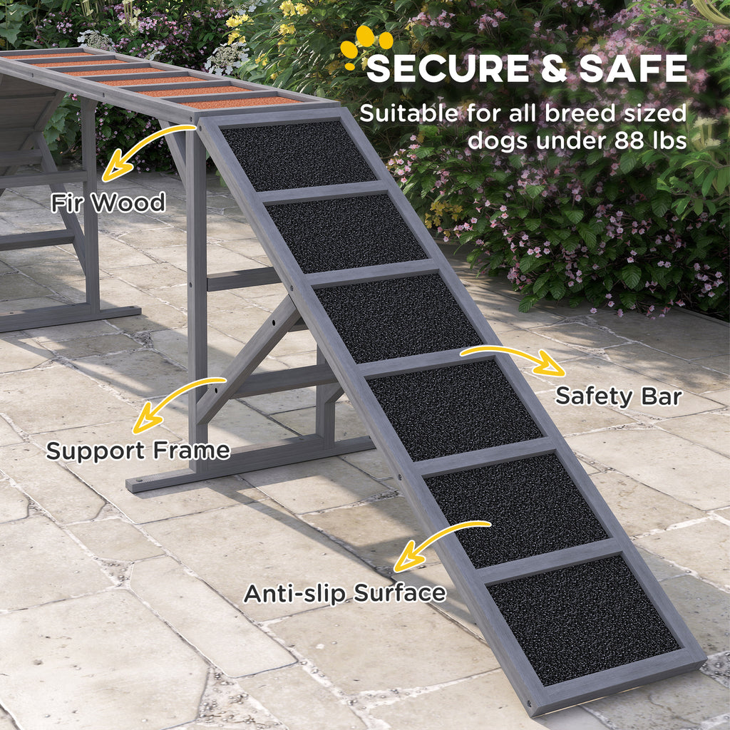 Durable Dog Training Agility Ramp – Non-Slip Surface & Safety Bar — Dog Training | GetPawsy