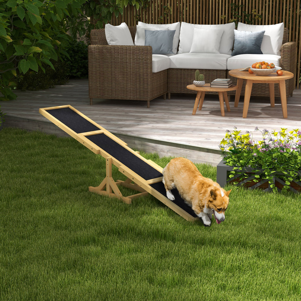  Wooden Dog Agility Seesaw for Training and Exercise, Yellow — Dog Grooming | GetPawsy