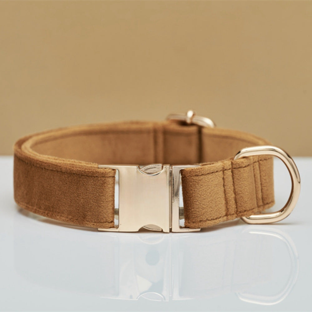 Personalized Dog Collar & Leash Set – Velvet with Bow Tie for Dogs — Dog Collars & Leashes | GetPawsy