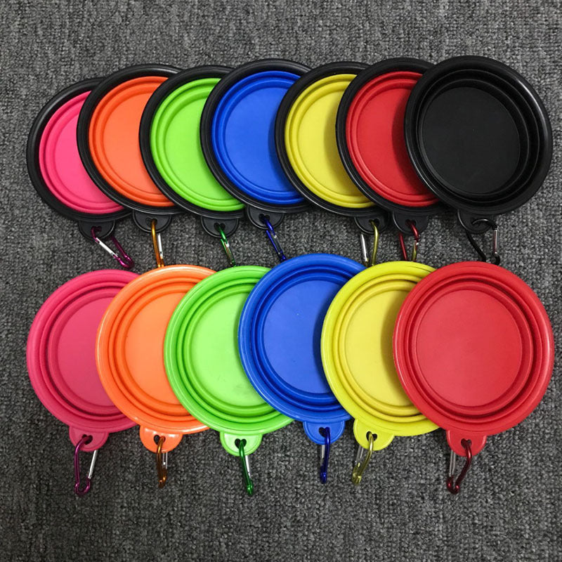 Foldable Silicone Pet Bowl – Portable Food & Water Bowl for Dogs — Dog Toys | GetPawsy