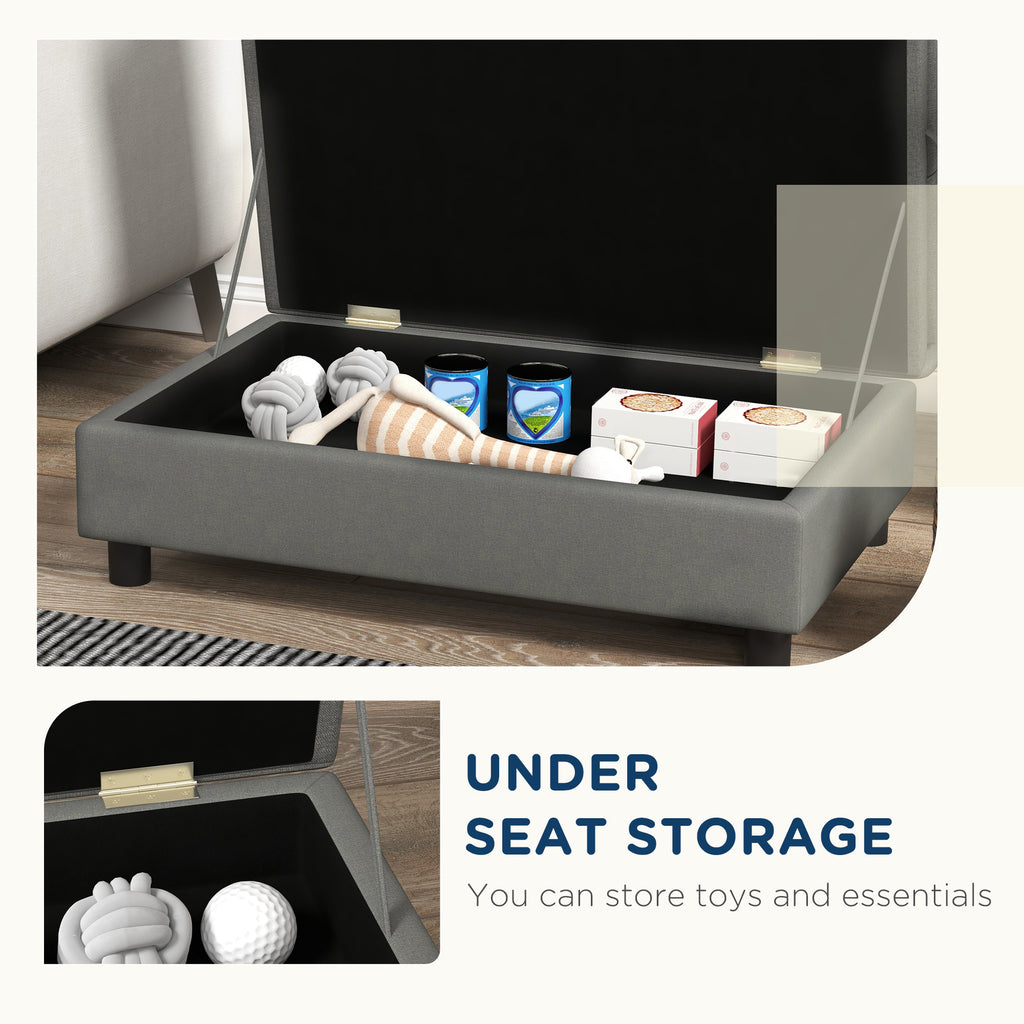  Pet Sofa Dog Sofa for Small Dogs with Storage, Gray — Dog Toys | GetPawsy