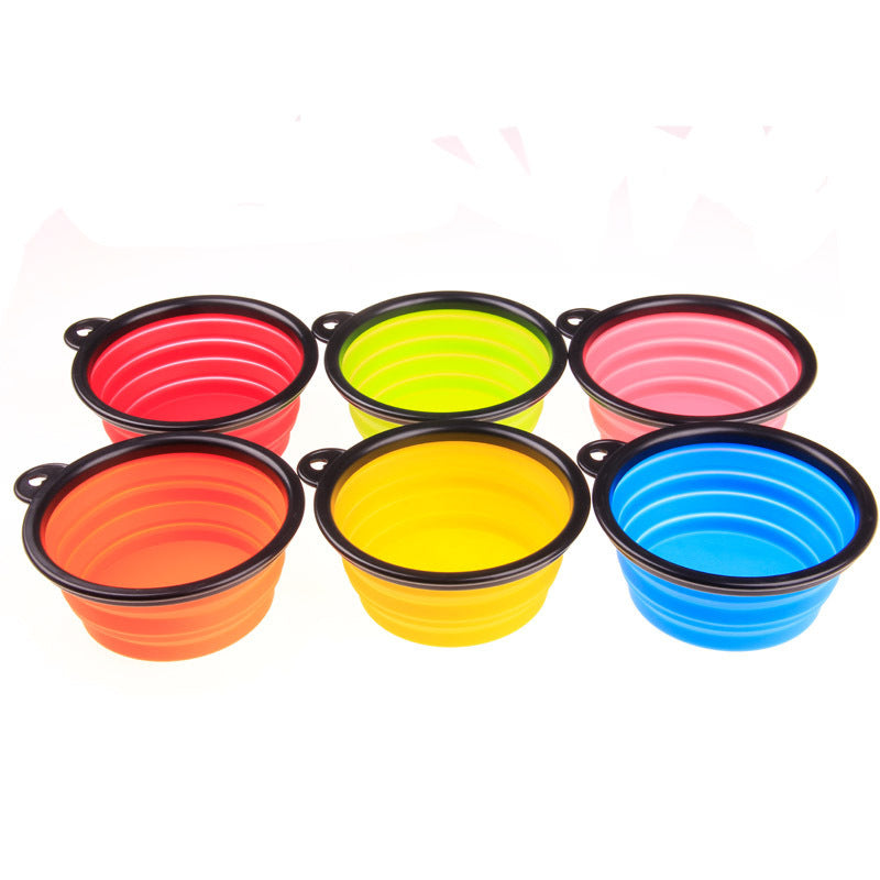 Foldable Silicone Pet Bowl – Portable Food & Water Bowl for Dogs — Dog Toys | GetPawsy
