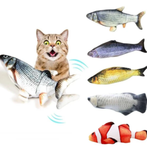 Without Cat Nip Version - Electric Jumping Fish Simulation Electric Fish Toy — Pet Supplies > Pet Toys > Pet Training and Edu