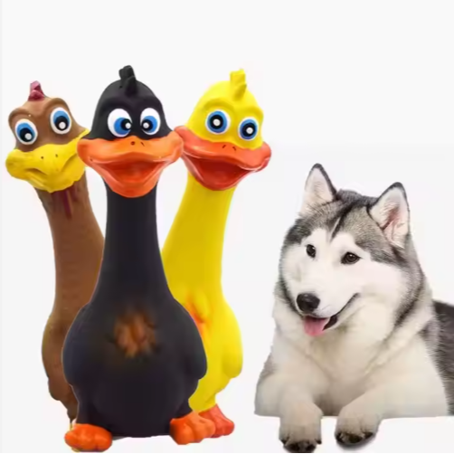 Durable Dog Chew Toy – Latex Duck Shape Squeaky Toy for Dogs — Dog Toys | GetPawsy