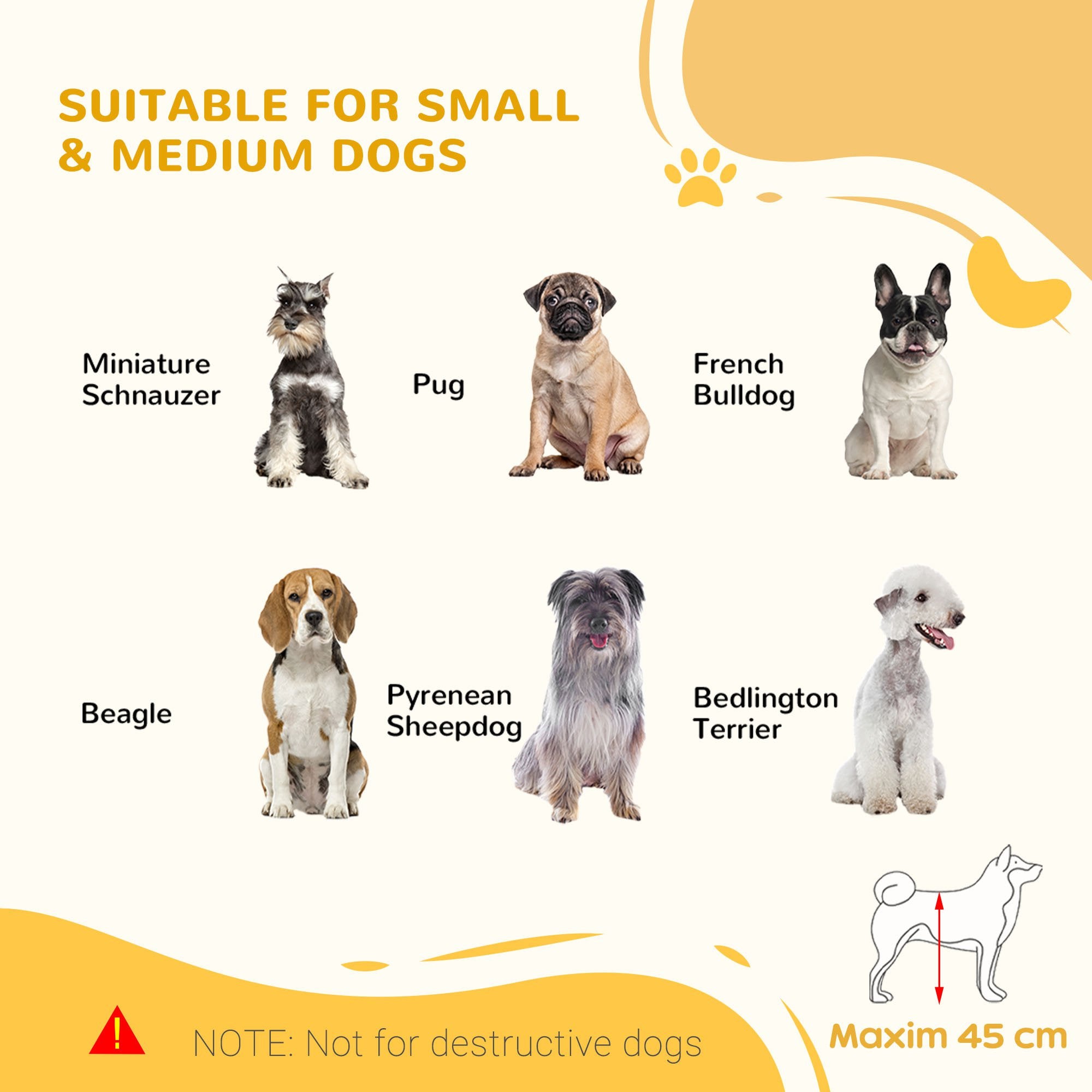  71" W x 27" H Extra Wide Freestanding Pet Gate with Adjustable Length Dog, Cat, Barrier for House, Doorway, Hallway, Natural