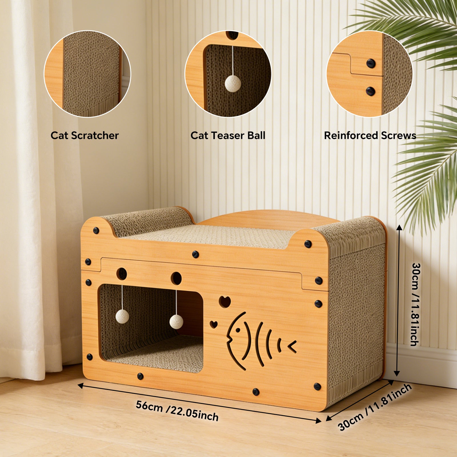 Bubble Fish Cat Scratcher Sofa — Cat Scratchers | GetPawsy