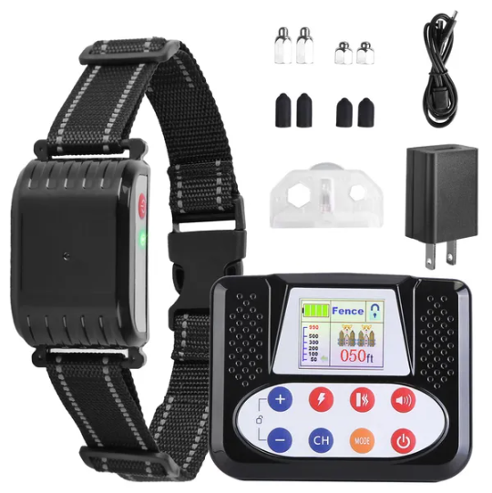 Dog Training Collar System – 990FT Wireless Fence with Beep, Vibration & Shock — Dog Houses | GetPawsy