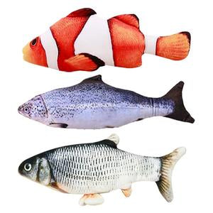 Without Cat Nip Version - Electric Jumping Fish Simulation Electric Fish Toy — Pet Supplies > Pet Toys > Pet Training and Edu