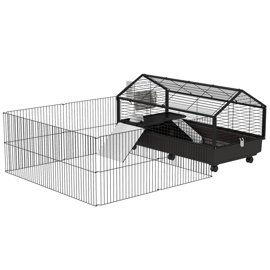 Hamster Habitat Playpen – Portable Enclosure with Wheels & Water Bottle for Hamsters — Hamster Cages | GetPawsy