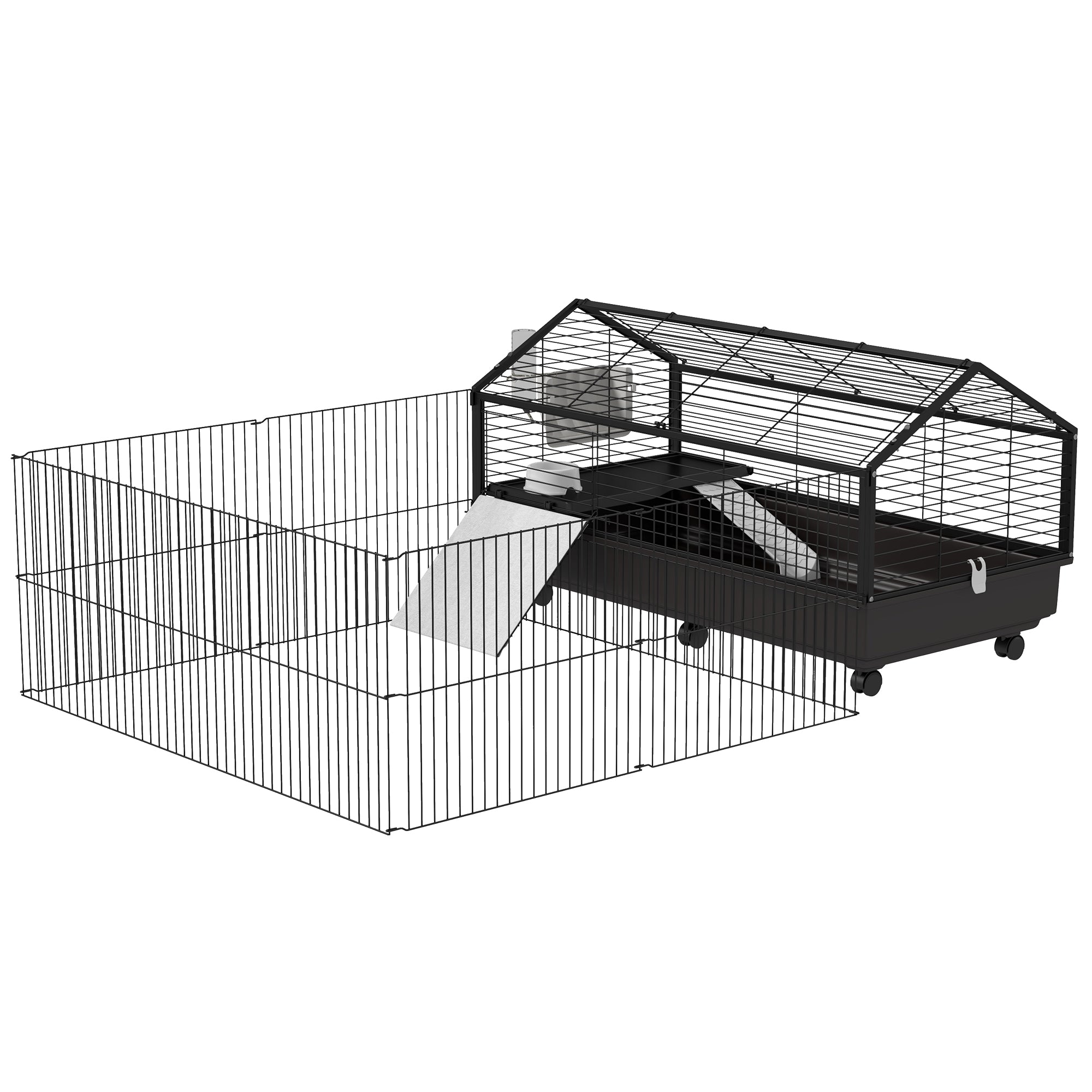 Hamster Habitat Playpen – Portable Enclosure with Wheels & Water Bottle for Hamsters — Hamster Cages | GetPawsy