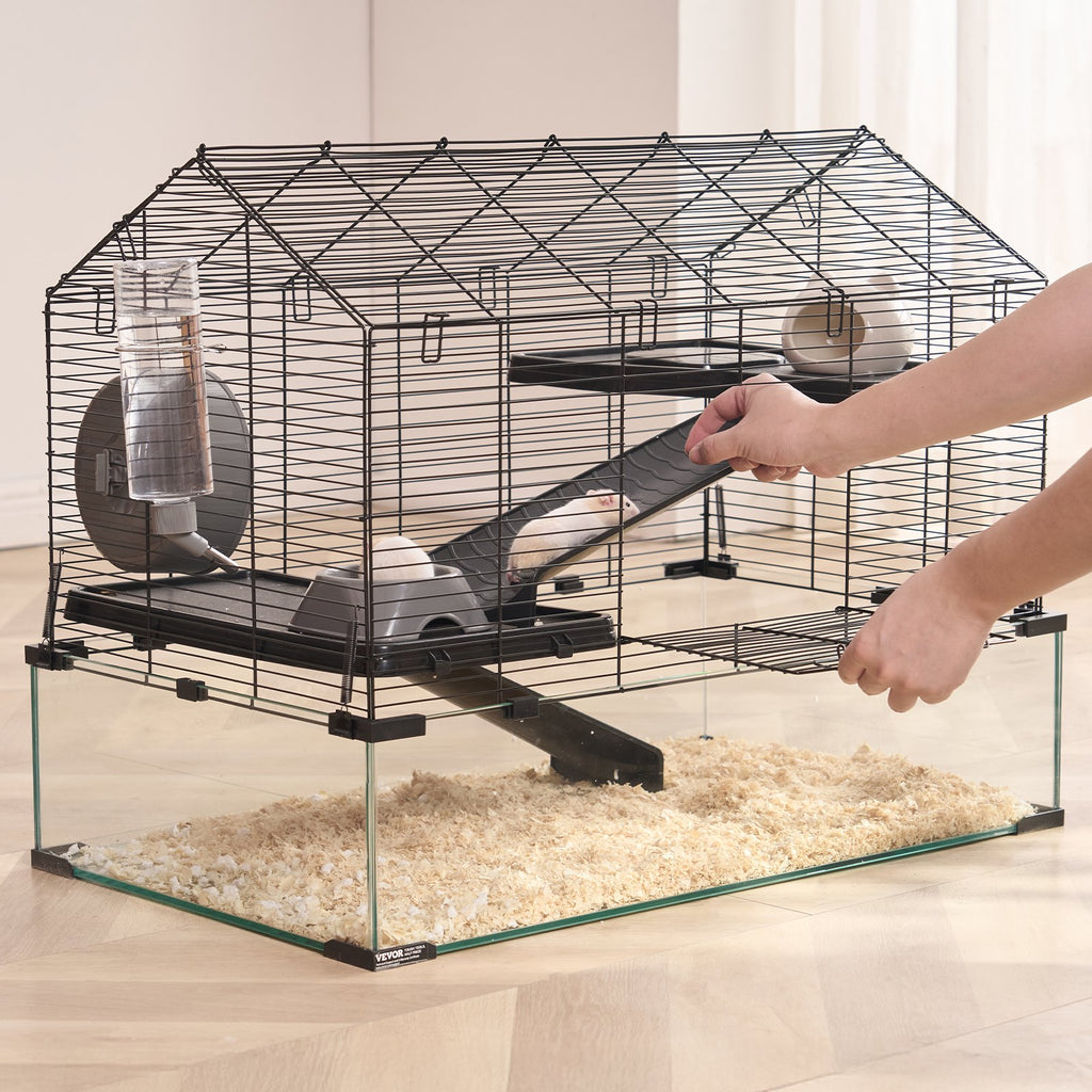 Wire Hamster Cage Habitat 29.5in Pet Rodent Gerbil Mice Small Animal House — Hamster Cages | GetPawsy