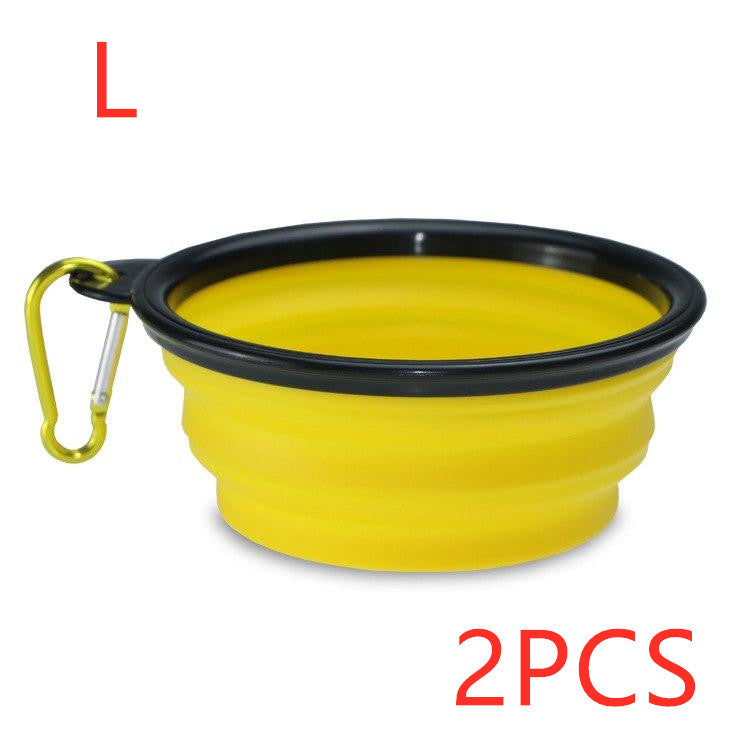 Foldable Silicone Pet Bowl – Portable Food & Water Bowl for Dogs — Dog Toys | GetPawsy