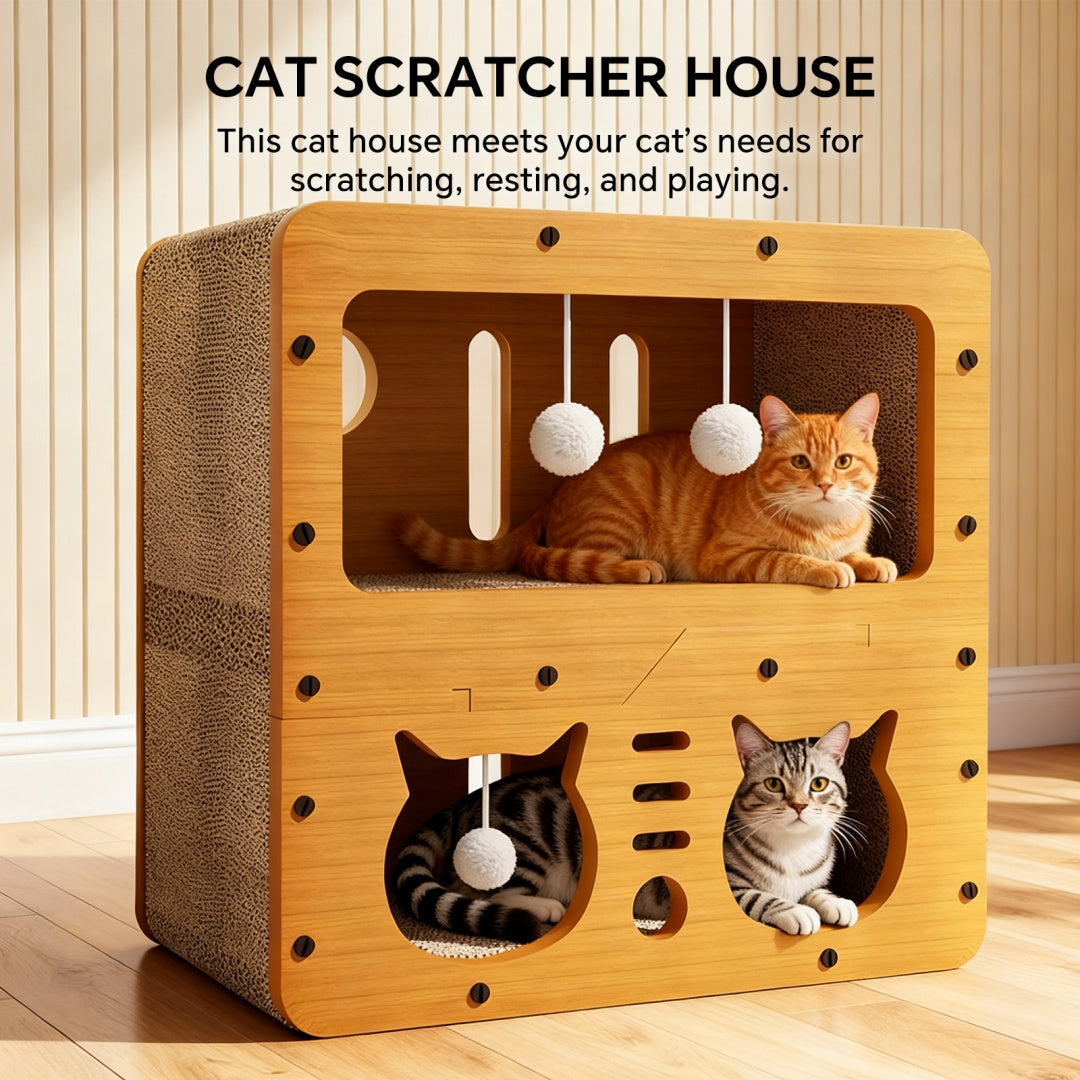 C Double-layer Cat Head 45 — Pet Furniture Tools | GetPawsy