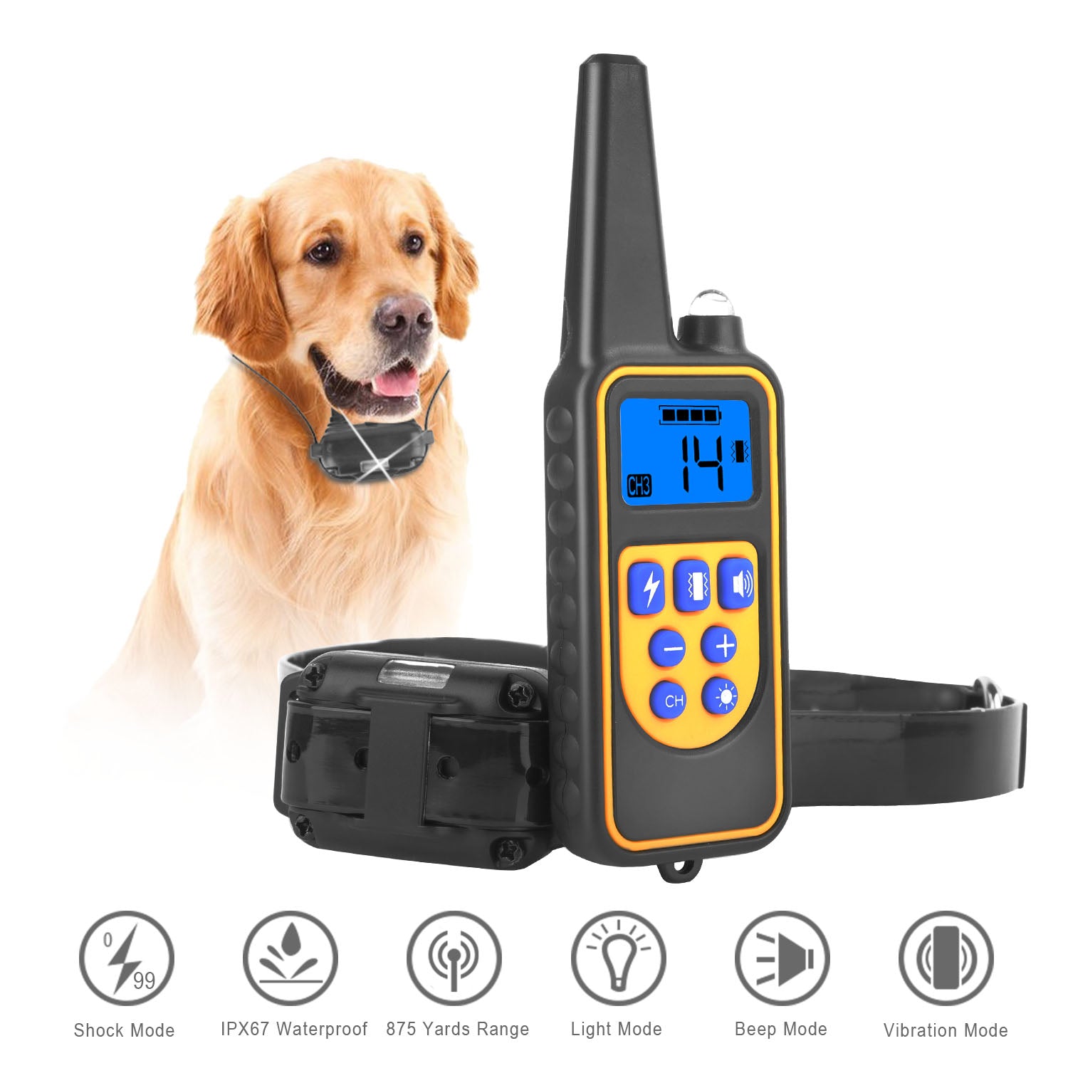 Durable Dog Training Collar – Waterproof Remote with 4 Modes — Dog Training | GetPawsy
