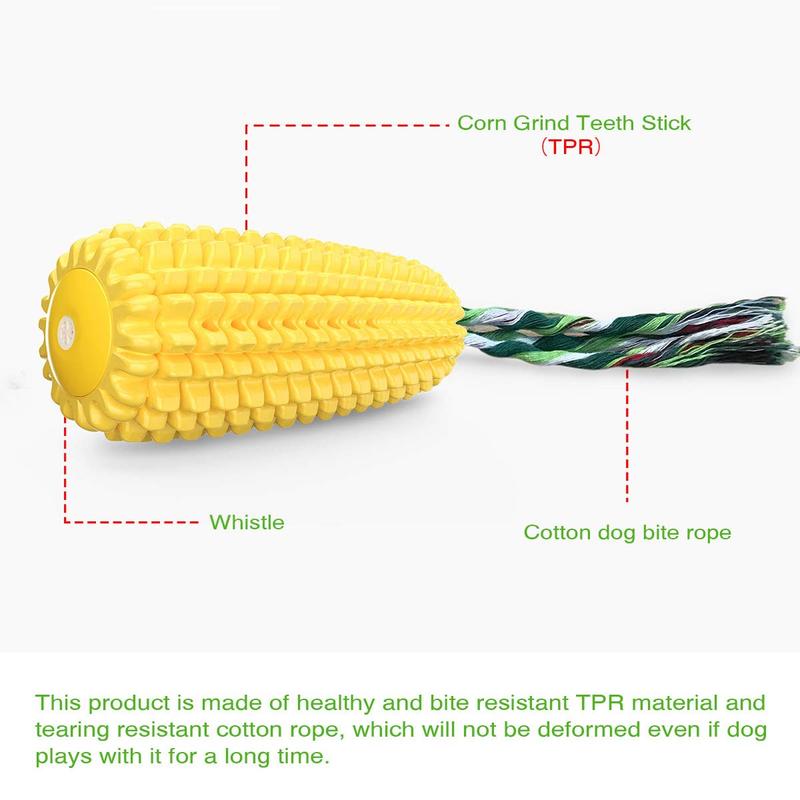Durable Dog Chew Toy – Squeaky Corn Stick Rope Toy for Dogs — Dog Toys | GetPawsy