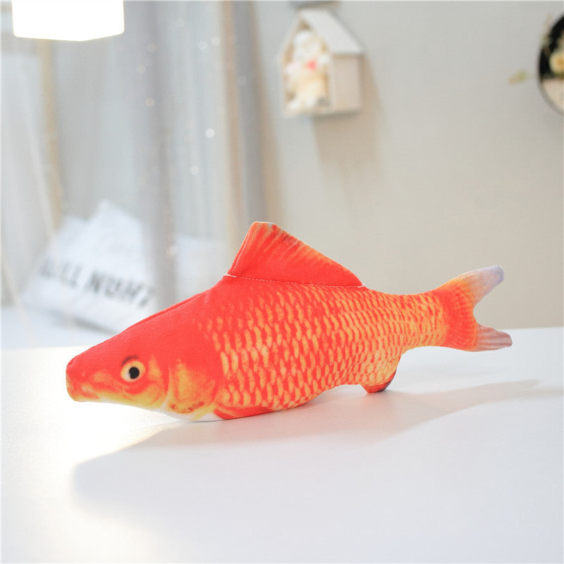 Without Cat Nip Version - Electric Jumping Fish Simulation Electric Fish Toy — Pet Supplies > Pet Toys > Pet Training and Edu