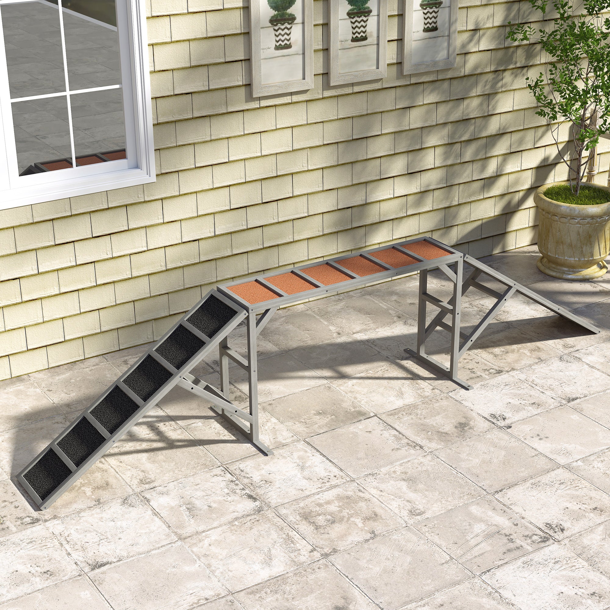 Durable Dog Training Agility Ramp – Non-Slip Surface & Safety Bar — Dog Training | GetPawsy