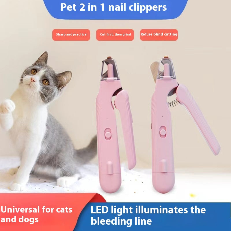 Cat Nail Clippers – LED Light Bloodline Scissors — Cat Grooming | GetPawsy
